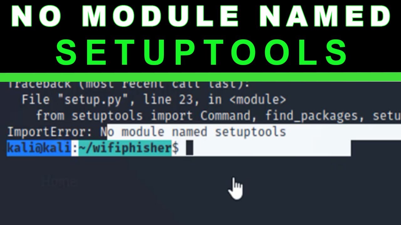 How to solve modulenotfounderror no module named 'setuptools-scm 1 solve ModuleNotFoundError: No module named 'setuptools-scm'